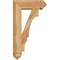 Ekena Millwork Balboa Arts and Crafts Rough Sawn Bracket w/ Offset Brace, Western Red Cedar, 6"W x 16"D x 28"H BKT0604X16X28BOA03RWR - alternate 2